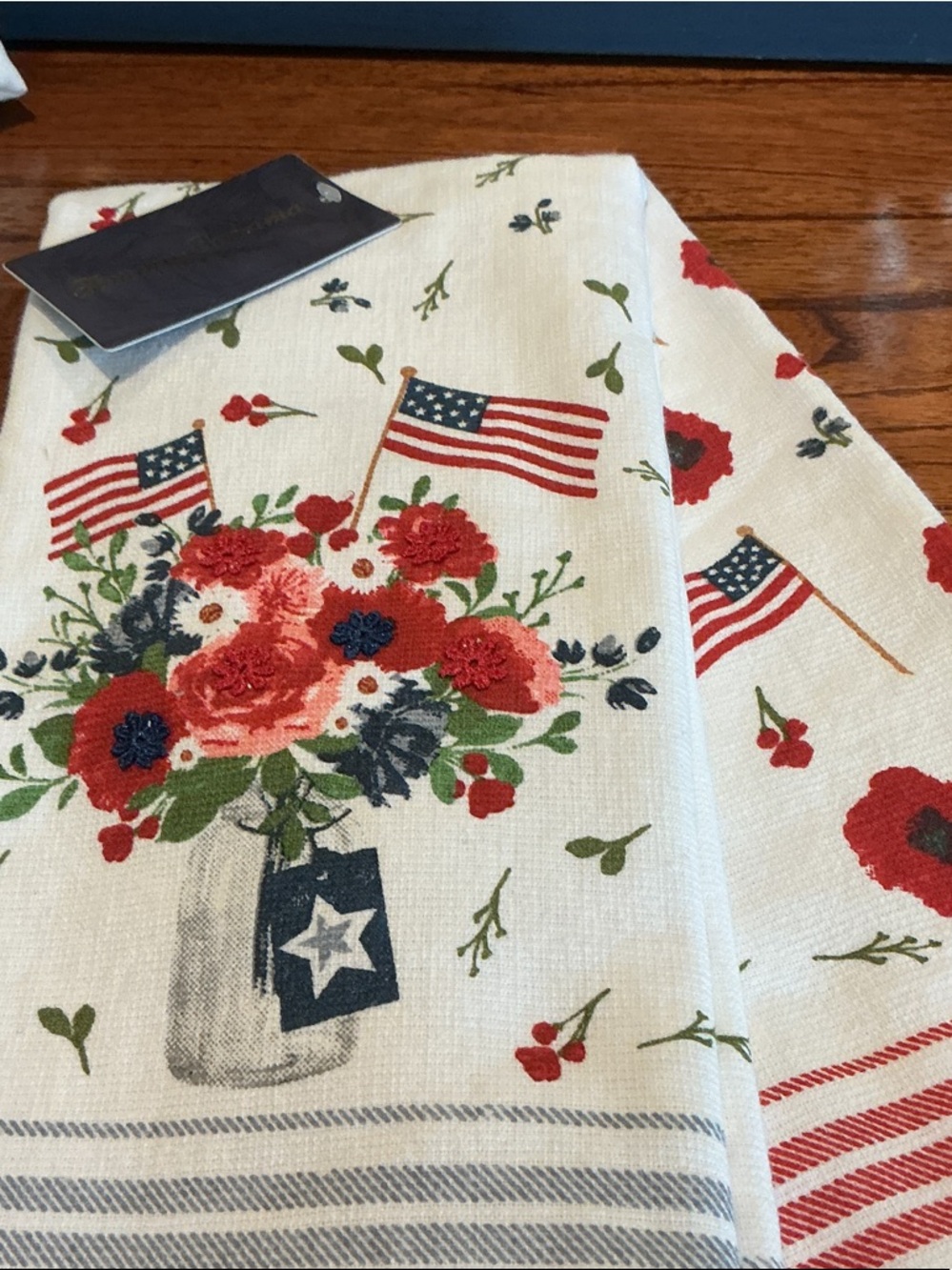 Tommy Bahama Patriotic Kitchen Towels - Set of 2